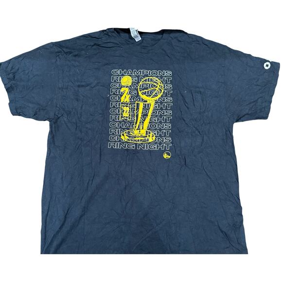 Vintage Tees - NBA Golden State Warriors Champions Ring Night Graphic Tee*SZ XL - Picture 1 of 6